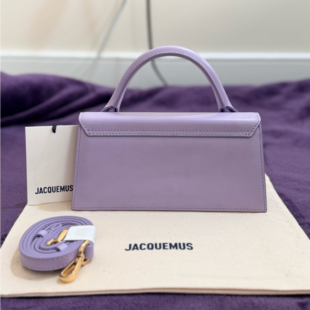NWT Jacquemus Le Chiquito Long – Lilac Purple Leather - Picture 4 of 12